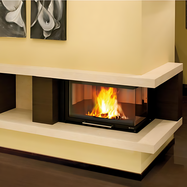 Insert à bois angle gauche LA NORDICA Monoblocco 800 Angolo SX 10kW – Image 5