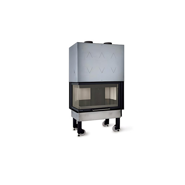Insert à bois angle gauche LA NORDICA Monoblocco 800 Angolo SX 10kW – Image 3