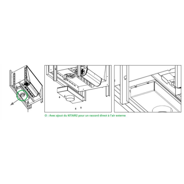 Insert à bois ventilé canalisable BOREAL I70 12kW – Image 4