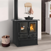 Cuisinière à bois LA NORDICA Rosetta Sinistra 5.0 Steel 7.9kW