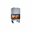 Insert à bois angle gauche LA NORDICA Monoblocco 800 Angolo SX 10kW