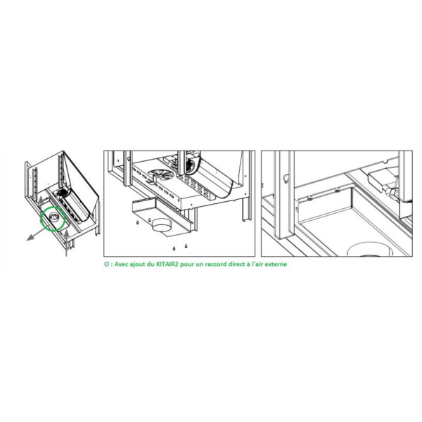 Insert à bois ventilé canalisable BOREAL I70S 12kW – Image 5