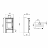 Poêle à bois avec four BRONPI Tudela 13kW – Image 12