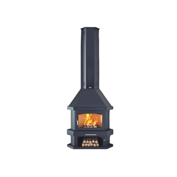 Poêle à bois cheminée d'angle FIREMATIC Arizona 10.4kW – Image 2