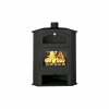 Poêle à bois d'angle avec four FIREMATIC Idaho 9.5kW – Image 2