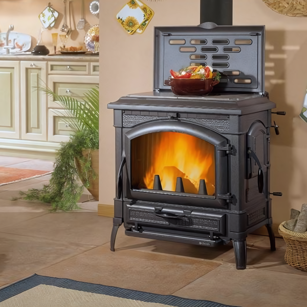 Poêle à bois en fonte LA NORDICA Isotta con cerchi Evo 11.9kW – Image 7