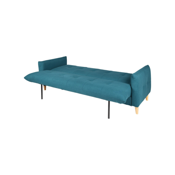 Banquette lit BIMBO tissu Bleu canard – Image 6