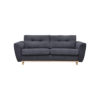 Canapé 3 places convertible express 160x190cm MILANE tissu gris anthracite – Image 6