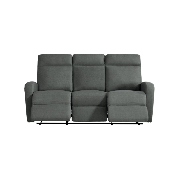 Canapé relax 3 places OSCAR tissu Gris anthracite – Image 7
