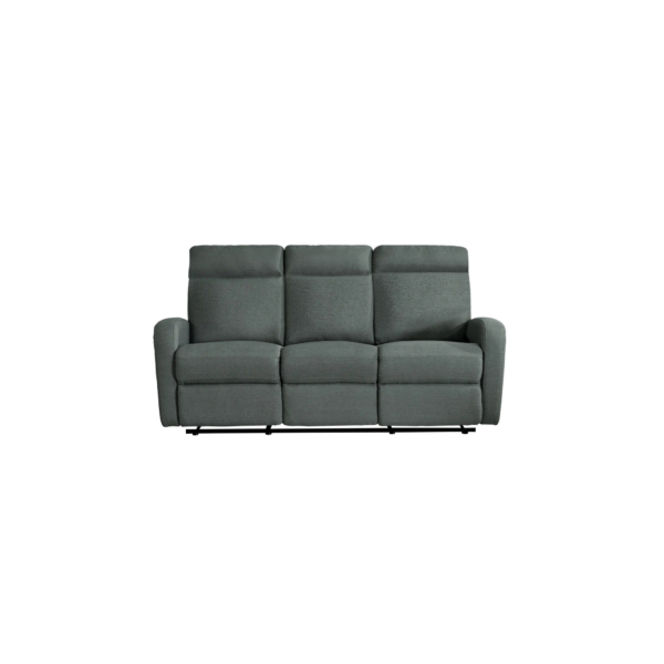 Canapé relax 3 places OSCAR tissu Gris anthracite – Image 5