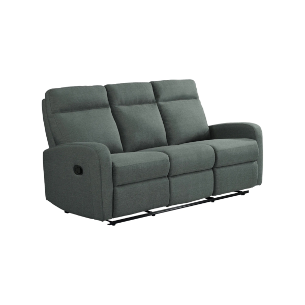 Canapé relax 3 places OSCAR tissu Gris anthracite – Image 3