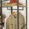 Lot De 2 Portants Vêtements En Bois Et Métal June Noir – Image 7