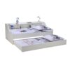 Lit avec rangements 90x190 cm BLANCA + tiroir blanc – Image 4