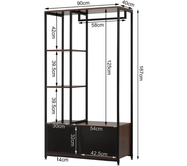 Portemanteau Avec Compartiment De Rangement – Image 4