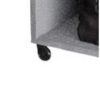 Meuble Dressing Penderie Blanc 8 Niches Miroir Roulettes L 100 H 174 P 45 Cm – Image 2