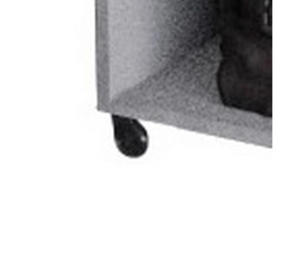 Meuble Dressing Penderie Blanc 8 Niches Miroir Roulettes L 100 H 174 P 45 Cm – Image 2