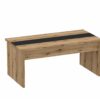 Table basse avec plateau relevable YANA Imitation chêne et noir – Image 5