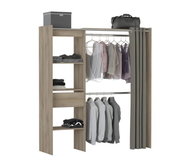 Armoire dressing extensible MOKA imitation Chêne kronberg – Image 2