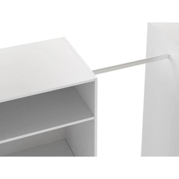 Kit dressing 2 colonnes + 2 penderies + 6 tiroirs - Décor blanc - L 177 x P 48 H 200,2 cm - Combi – Image 5