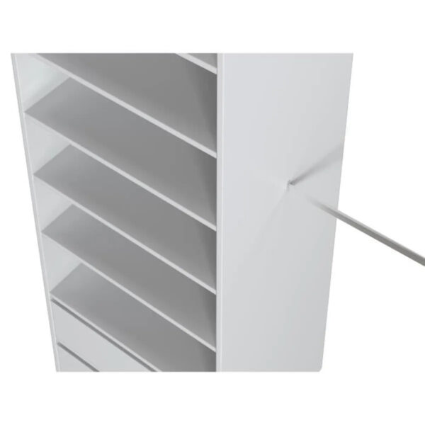 Kit dressing 2 colonnes + 2 penderies + 6 tiroirs - Décor blanc - L 177 x P 48 H 200,2 cm - Combi – Image 6