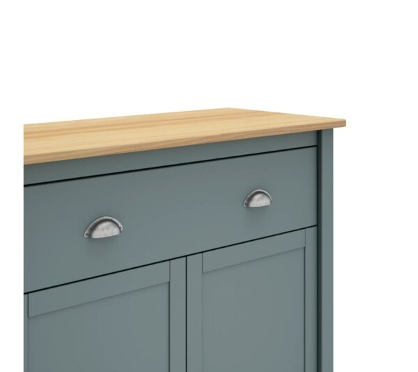 Buffet parisien MISTI vert grisé imitation chêne – Image 5