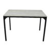 Ensemble table + 4 chaises EDISON Noir et Imitation chêne – Image 5