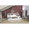 Lit avec rangements 90x190 cm BLANCA + tiroir blanc – Image 8