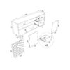 Buffet 3 portes 3 tiroirs 180 cm VANIA imitation chêne – Image 4