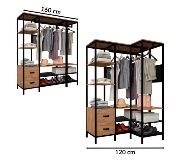 Dressing d'angle modulable MALLORY style industriel – Image 13