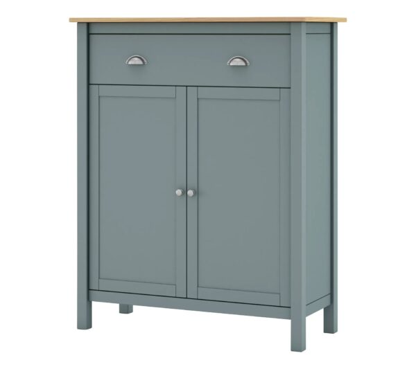 Buffet parisien MISTI vert grisé imitation chêne – Image 7